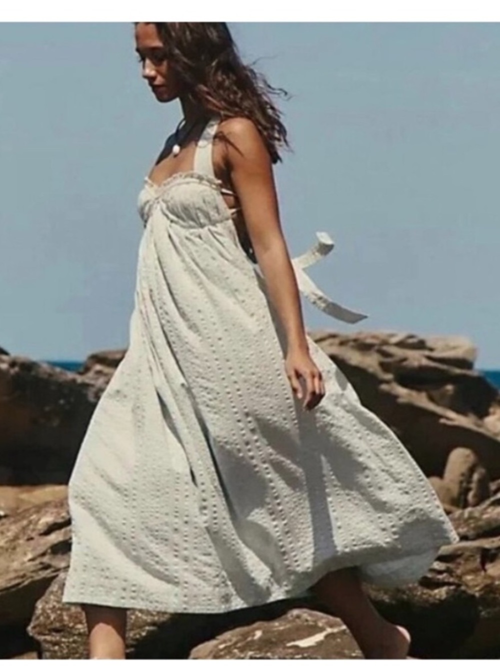 Free People x free-est Poppy Midi dress in
Coconut Milk